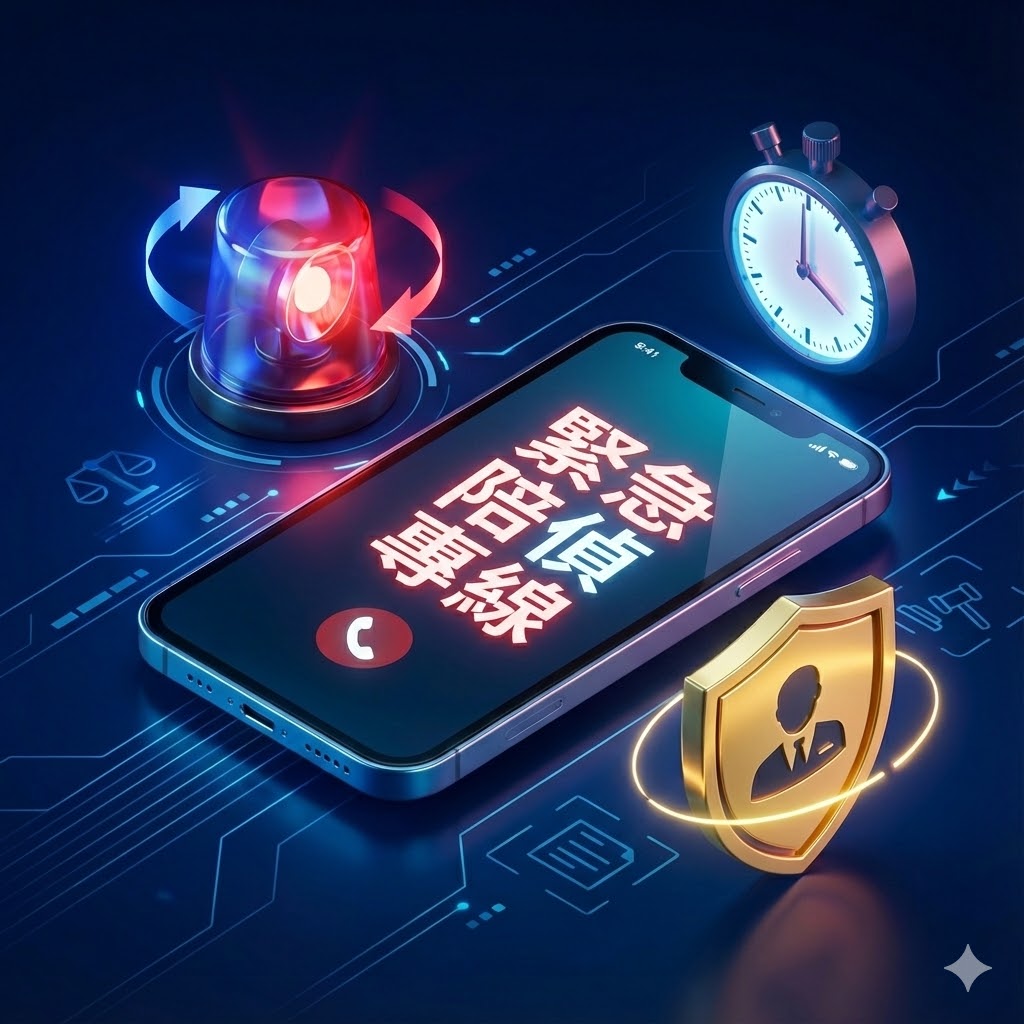 家人被警察帶走緊急處理指南：24小時律師陪偵服務，協助確認案情與筆錄製作，爭取交保